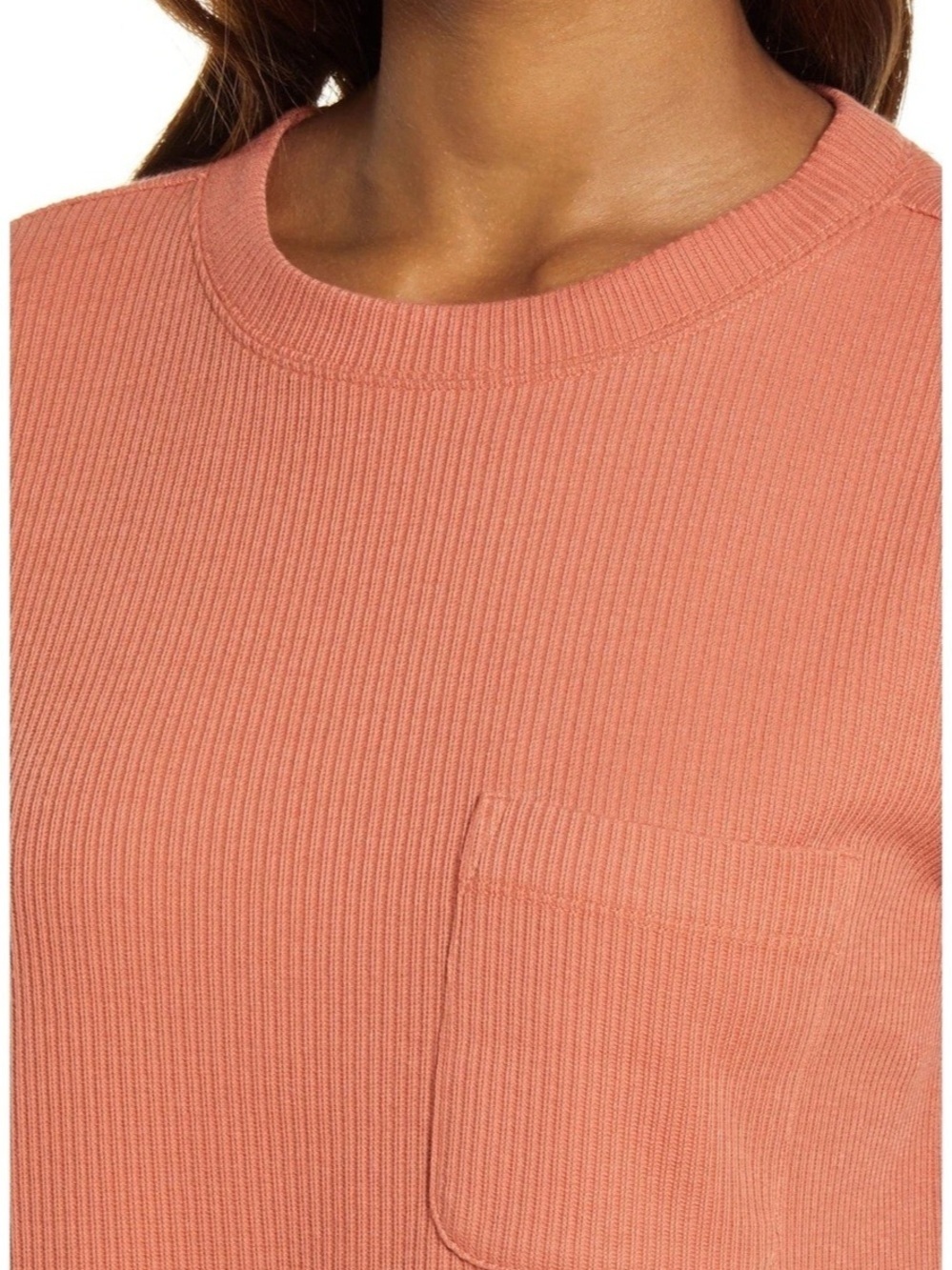 Madewell Rib T-shirt Pocket Dress - Picture 4 of 11